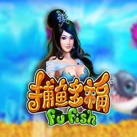 Fu Fish slot logo by Skywind Group at 10CRIC Casino