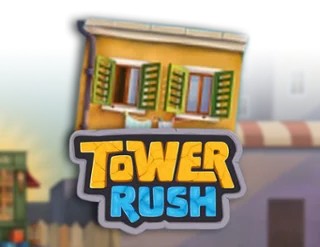 Tower Rush slot logo by Galaxsys at 10CRIC Casino
